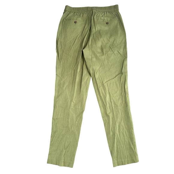 Alfani Men's Pleated Stretch Tapered Pants Green Size 40x30 $75 - Picture 3 of 4
